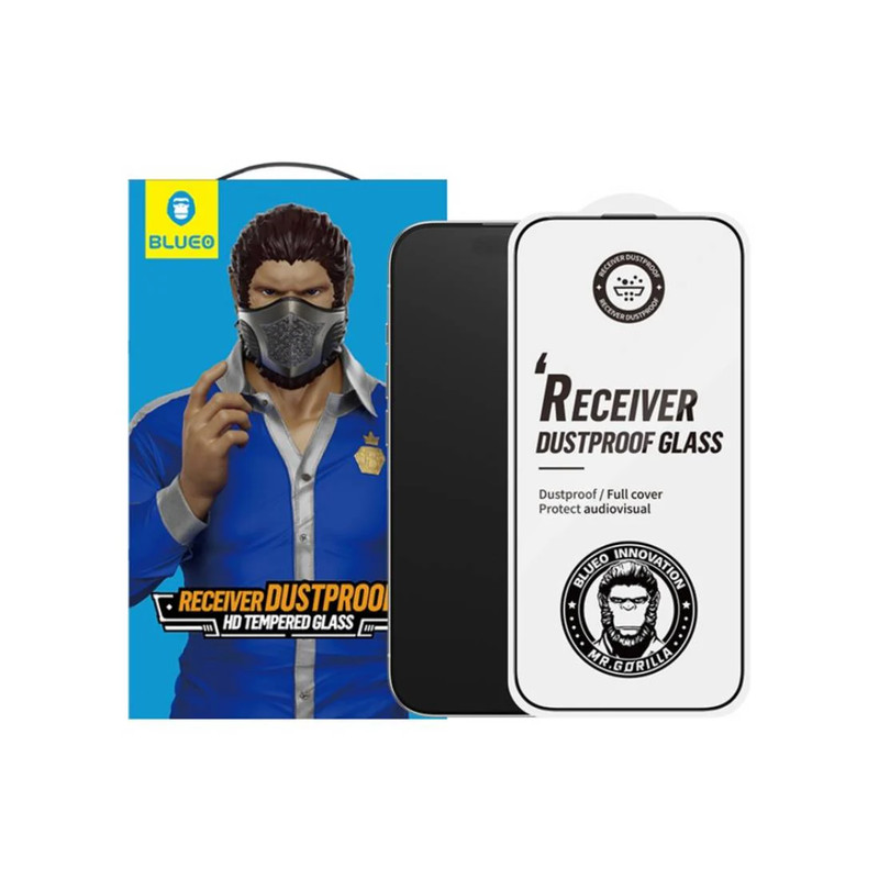 Blueo Anti-Dust Anti-Static Full Glass Screen Protector - iPhone 16/15 - اكسسوار